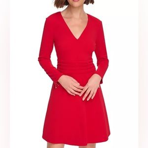 Women's Pleated-Waist Exposed-Zip Dress Tommy Hilfiger